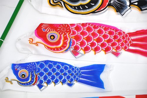 Koinobori 3 colors Japanese Children's Day Carps Kite Yuzenzome