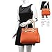 Hynes Victory Ostrich Top Handle Handbag (Orange)