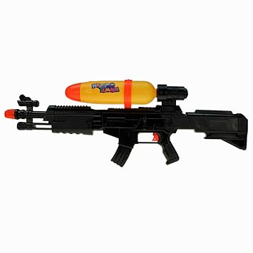 Amakando Mitrailleuse Jouet Lanceur Deau Noir Jaune Env