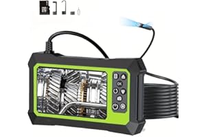 Upgraded Dual Lens Endoscope Camera with Lights, Anhendeler 1080P Pro HD Borescope Camera 4.3" IPS Screen Inspection Camera, IP67 Waterproof Snake Camera,3000mAh Battery, 32G TF Card， Gifts for Men