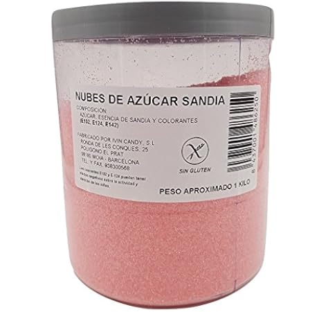 Algodón Nubes de Azúcar Sandía 1 Kg: Amazon.es: Alimentación y bebidas