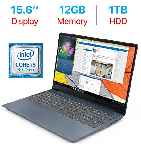Lenovo Premium IdeaPad 330s 15.6-inch HD Laptop PC, Intel Quad-Core 8th Gen i5-8250U Processor, 12GB DDR4 SDRAM, 16GB Intel Optane Memory, 1TB HDD, Bluetooth, HDMI, Dolby Audio, Windows 10