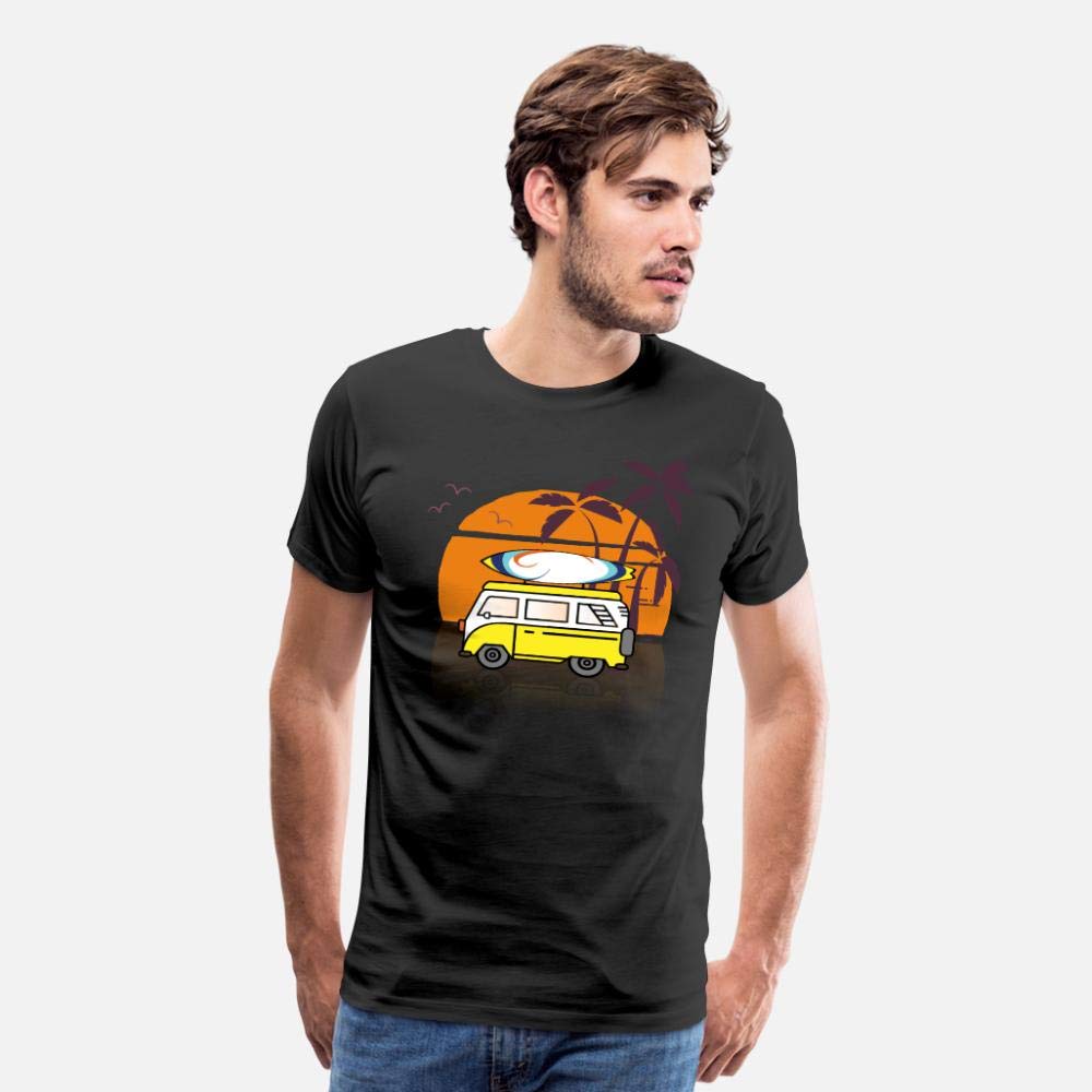 Sunset Vans Hippie Surf Beach Party Camping Wears Gift For Woman T Shirt