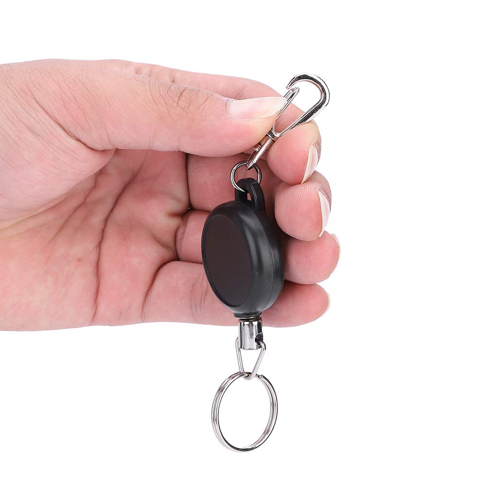VGEBY Retractable Key Chain Stainless Steel Wire Quick Release