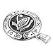 MENDINO Mens Stainless Steel Pendant Necklace Eygptian Eye of Horus Silver Tone with a 22 inch Chain