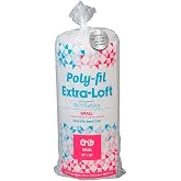 Fairfield Poly-Fil Extra-Loft Quilt Batting, Premium Polyester Batting for Quilting, Ideal for Lap Blankets and Crib-Size Projects, Quilting Supplies, 45" X 60"