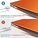 IBENZER Compatible with Old Version MacBook Air 13 Inch Case (2017-2010 Release), Models: A1466/A1369, Plastic Hard Shell Case with Keyboard & Screen Cover for Mac Air 13, Orange, A13OR+2