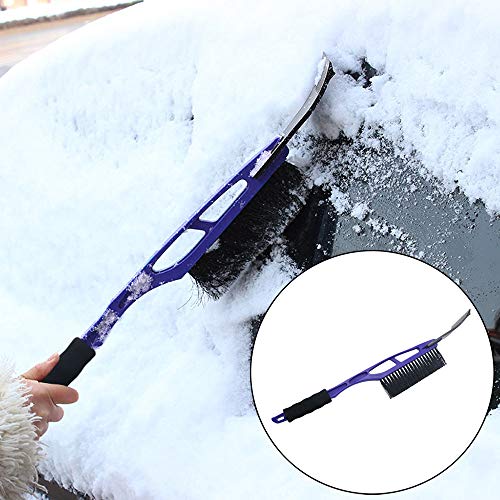 Highpot 2 in 1 Car Vehicle Snow Ice Scraper Snowbrush Shovel Removal Brush with Integrated Scraper and Foam Grip Handle (Blue) - Thumbnail 5