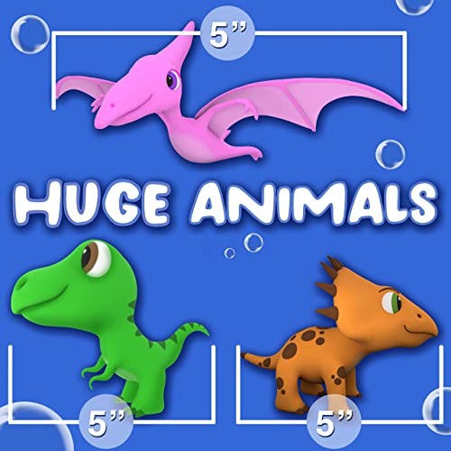 Dinosaur Bath Toys No Holes, Mold Free Baby Bath Toys for Toddlers 13