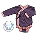 Babysoy Baby Girls' Kimono Bodysuit - Eggplant - 12-18 Months
