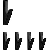 SARIHOSY 5 Pack Coat Hook,Wall Hooks,Coat Hooks Wall Mount, Metal Wall Hooks Holder for Hanging Clothes, Hats, Bags, Towels, Keys