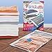 5 Pack Small Vacuum Storage Bags for Comforters, Blankets & Clothes – Vacuum Sealed Compression Bags with Hand Pump – Space Saver Storage Bags for Bedding, Moving, Travel & Organization