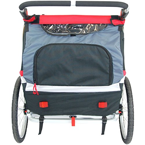 Weehoo WeeGo Buggy Bicycle Trailer and Jogger Red/Black, One Size - Thumbnail 2
