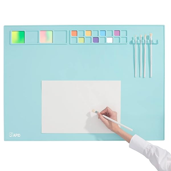 EXTRA LARGE 32″×24″ SILICONE PAINTING MAT WITH RAISED...