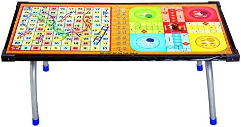 Lovely Toys Kids Playing Foldable Legs Wooden Table Ludo Toy