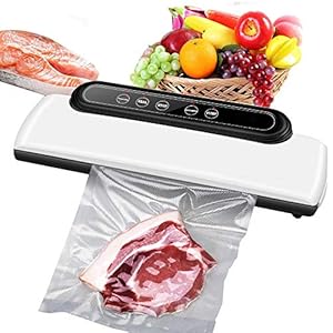 Vacuum-Sealer5-in-1-Automatic-One-Touch-Vacuum-Sealer-Machine-with-Built-in-Cutter-for-Food-Storage-and-PreservationDry-Moist-Sealing-ModesLED-Indicator-LightsVacuum-Sealer-Bags-30PCS Vacuum Sealer,5 in 1 Automatic One-Touch Vacuum Sealer Machine with Built-in Cutter for Food Storage and Preservation…
