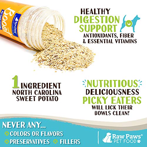 Raw Paws Boost Flavor & Nutrition Pet Food Topper, Sweet Potato, 2.7oz