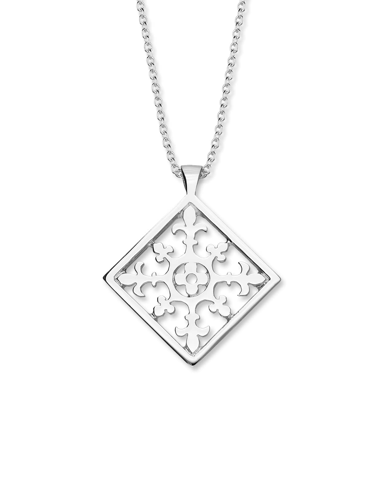 ORTAK 925 Sterling Silver Handmade Pendant Necklace Inspired Design Found in St Magnus Cathedral In Orkney Island Scottish Fine Jewellery Made In Scotland