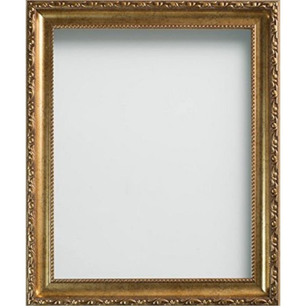 Frame Company Brompton Range Shabby Chic Vintage Gold 7x5 inch Picture Photo Frame* Choice of Sizes* Fitted with Real Glass — image 1