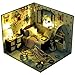Flever Dollhouse Miniature DIY House Kit Creative Room with Furniture and Glass Cover for Romantic Artwork Gift(Oceangoing Voyage of Summer)