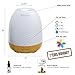 LARGE Aromatherapy Essential Oil Diffuser and Aroma Oil Set - Ultrasonic Cool Mist Humidifier with LED Light for Home Bedroom Spa or Bathroom, Bamboo Design Best Gift, 380 ML, GENIANI