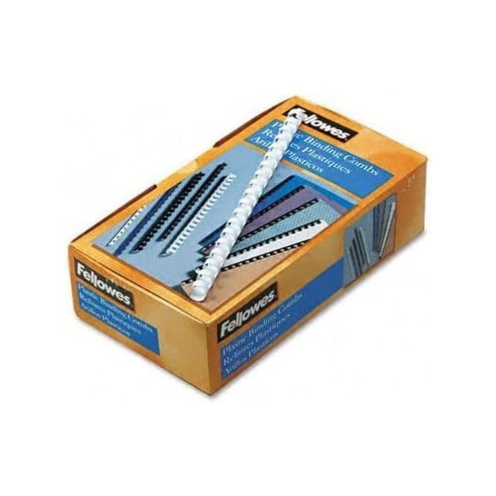 Fellowes Value 8mm Binding Combs - White (Pack of 100)