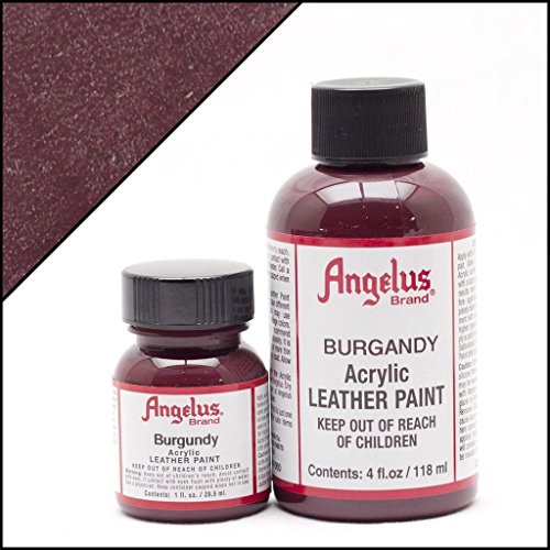 Angelus Brand Acrylic Leather Paint Waterproof 1oz - Burgundy