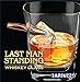 Barbuzzo Last Man Standing - Bullet Whiskey Glass - Durable Hand Blown Glass - Hand Sculpted with a Faux 50 Caliber Bullet - Great Man Gift and Addition to the Man Cave - Holds 10 Ounces