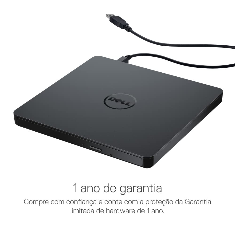 Dell Slim DW316 - Laufwerk - DVD+-RW (+-R DL) DVD-RAM - 8x8x5x - USB2.0 - extern - für Inspiron 14 54XX, 15 55XX, 17 5758, OptiPlex 3020, 9020, Vostro 15 3558, XPS 13 (784-BBBI)