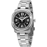Wenger Silver Dial Black Leather Strap Ladies Watch 011121109
