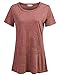 Women's Casual Loose Short Sleeve Shirts Yoga Tops Activewear Running Workout T-Shirt Blouse