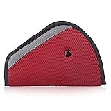 Seat belt adjusters,Konsait Safety Belt Covers,Seat Belt Positioner (Red)