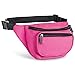 Fanny Pack, AirBuyW 3 Zippered Compartments Adjustable Strap Crossbody Festival Workout Concert Traveling Running Biking Sport Fashion Waist Fanny Pack Bag For Women Men Pink