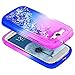 Galaxy S3 Case w/[Screen Protector HD], NageBee Glitter Liquid Quicksand Waterfall Floating Flowing Sparkle Shiny Bling Diamond Girls Cute Case for Galaxy S3 (S III I9300 GS3) -Purple/Blue