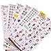 12 Sheets Happy Girl DIY Scrapbook Sticker, Kawaii Cartoon Korean Planner Stickers Set for Diary,Book,Phone and Photo Album