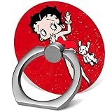 Cell Phone Ring Holder Cat Shape 360 Degrees Rotation Stand Works for All Smartphone and Tablets-Betty boop