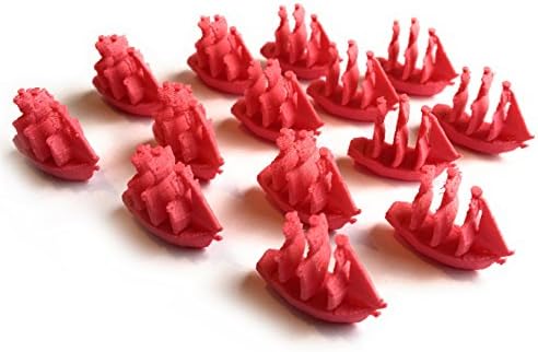 Settlers of Catan Seafarers Expansion Replacement Ship Pieces - Victorian Empire - Pink - Single Player Set - 15 Ships