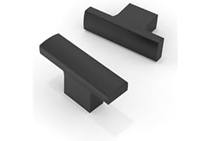 Asimerdeco 10 Pack Matte Black Cabinet Knobs Single Hole Cabinet Pulls Round Kitchen Cabinet Knobs Drawer Knobs