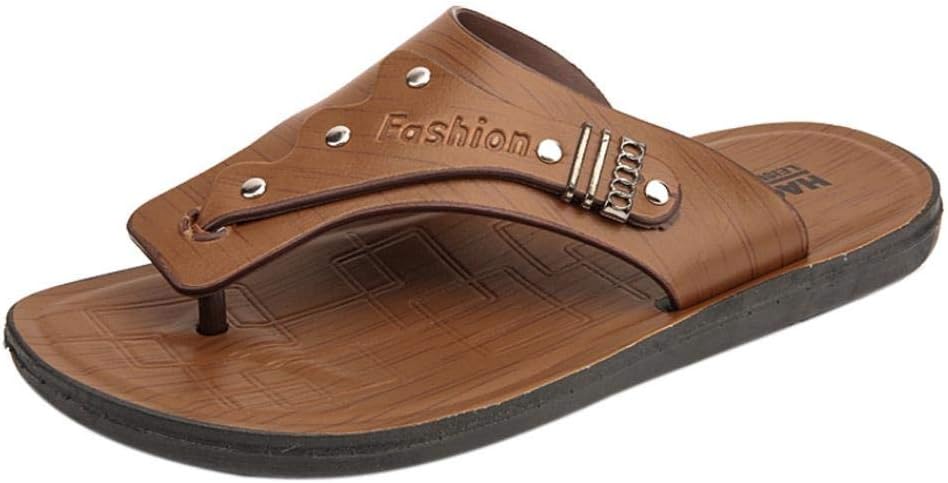 FORUU Men's Summer Flip-Flops Slippers Beach Sandals Casual Shoes Men Pinch Footwear