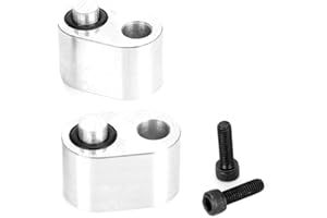 Aramox Coolant Block, LS Coolant Crossover Plugs Crossover Tube Adapter Kit Fit for LS2 LS1 LS3 5.3 6.0 LM7 LQ4 1/8 NPT