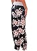 Women's High Waist Floral Print Loose Pants Leggings X-Large Multicolored