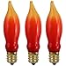 Pack of 3 C7 Yellow-Orange-Red Flame Replacement Bulbs