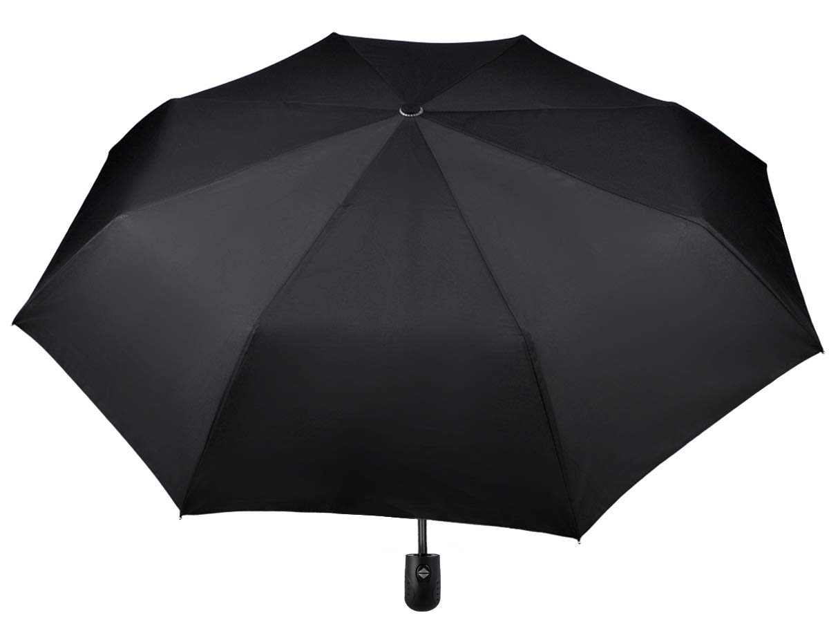 Pocket umbrella, automatic, 110 cm, mini umbrella, windproof, black, #3406
