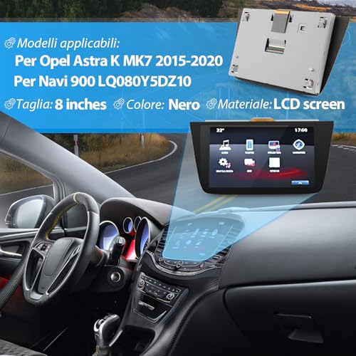 TGHongKy LQ080Y5DZ10 Display for Opel Astra k MK7 2015-2020 LCD Screen for Opel Navi 900 Touch Screen LCD with XX Tools