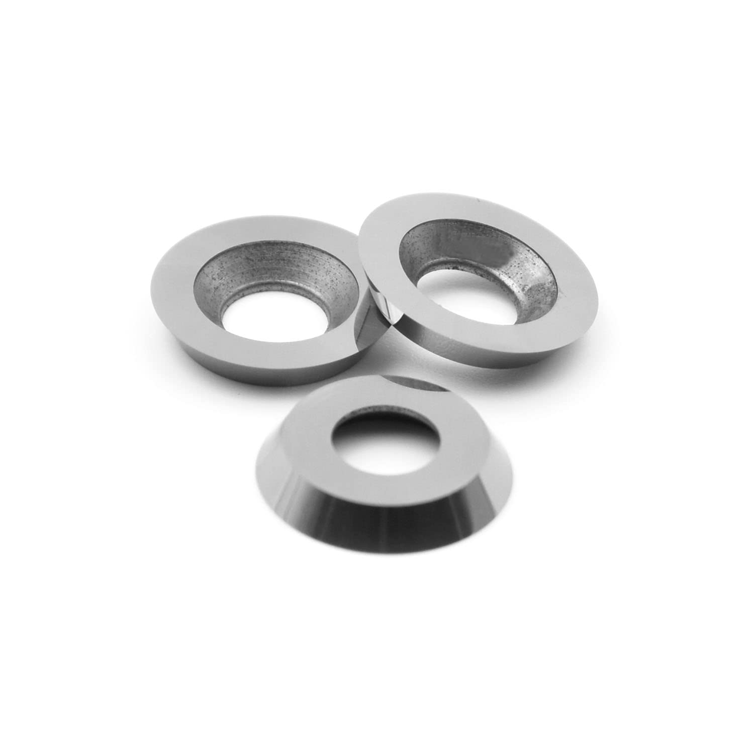 CDBP 15mm(3/5 inch) Round Carbide Inserts for Woodturning, R15×2.5mm Indexable Carbide Cutter for Full and Pro Size Wood Turning Hollowing Tools Replacement Cutters, 3pcs