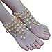 Bienvenu 2 Piece Boho Vintage Barefoot Anklet Bracelet Feet Chain Jewelry