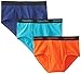 Calvin Klein Boy's 3 Pack Navy Blue Red Briefs, Assorted, Small/6/7