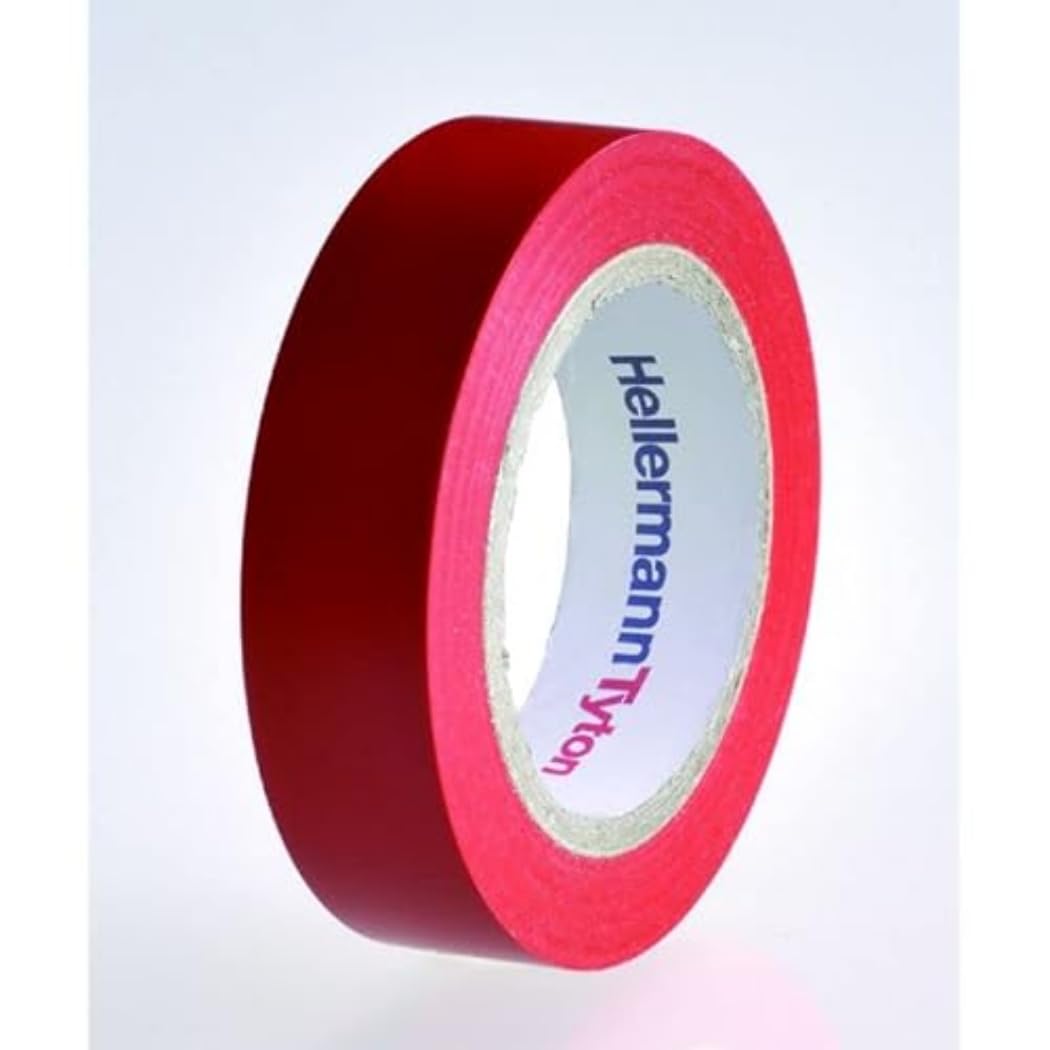 HELLERMANN TYTON htape-flex15 – 15 x 10 Indoor and Outdoor 10 M PVC Black Tape Sticker