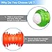 PERSUPER Interactive Dog Balls Toys Durable Ball - Rubber Dog Toy Chew Toys Ball Squeak Toys Training Playing Pet Toy Indestructible Balls for Small, Medium and Large Dogs