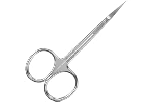 Staleks Pro EXPERT 11 Cuticle Scissors Type 3 – Left-Handed – Narrow Blades – Stainless Steel – Ergonomic Manicure Scissors